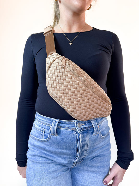 Ellie Woven Neoprene Belt Bag