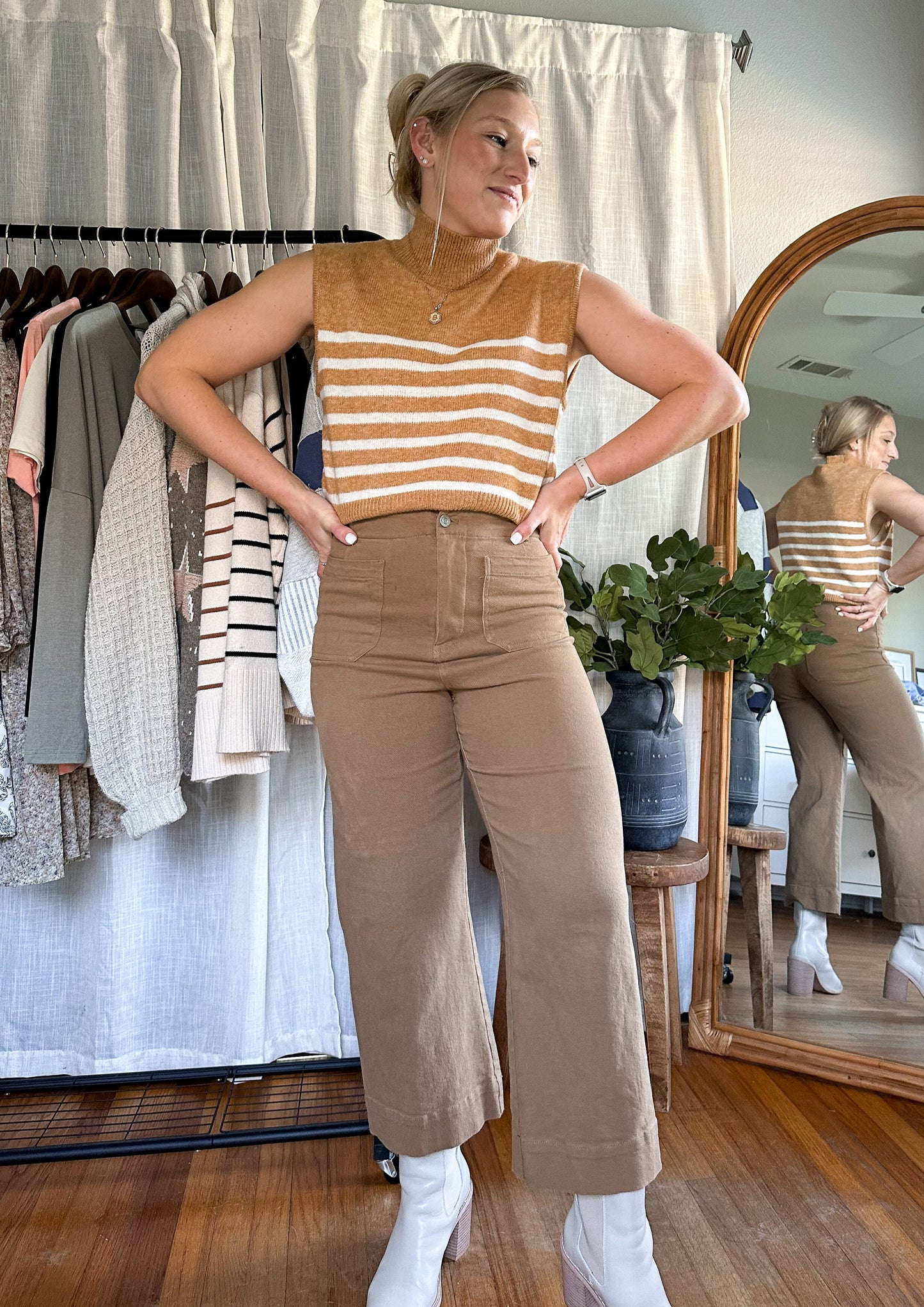 Tiegan Wide Leg Crop Pants