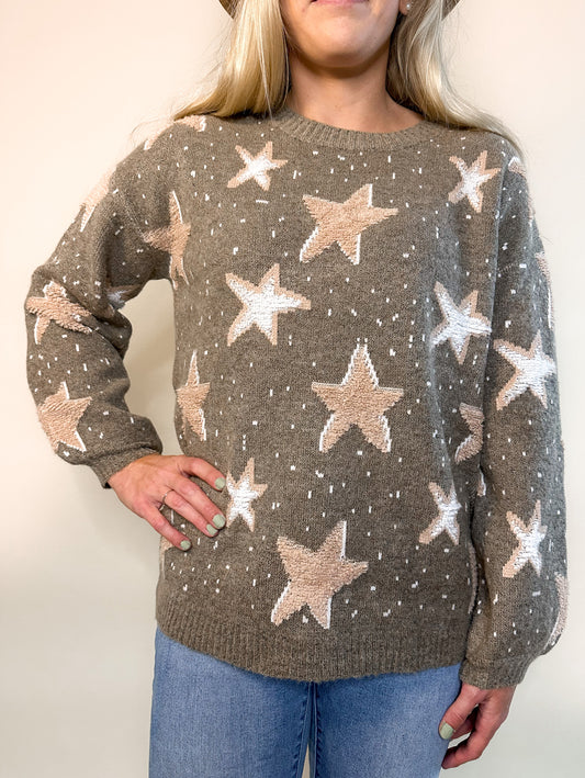 Starry Night Oversized Sweater