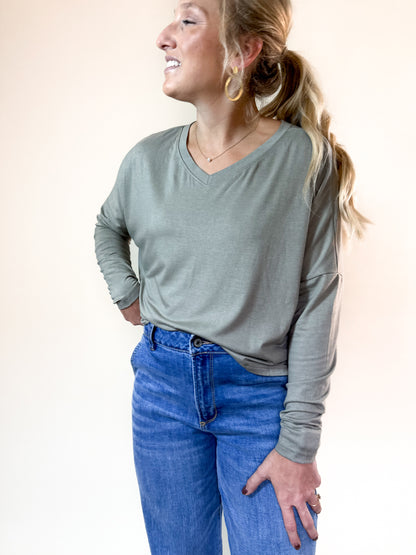 L&S Everyday Relaxed Long Sleeve