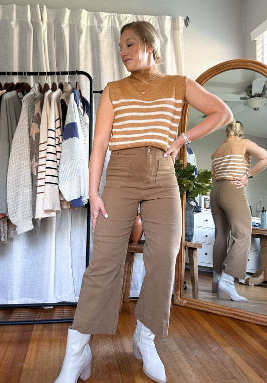 Tiegan Wide Leg Crop Pants